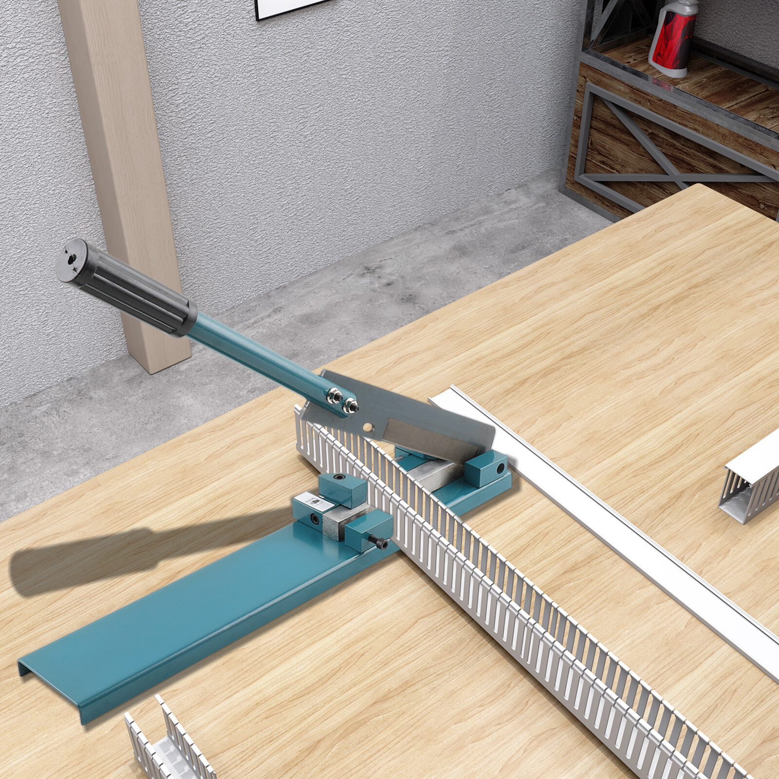 Manual PVC Trunking Cutter Adjustable Angle Cutting Machine Plastic Wiring Duct