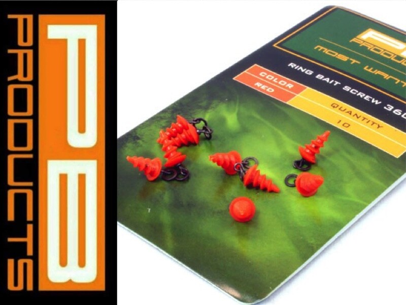 PB Products bait screw 360 red Carp Fishing rig terminal tackle