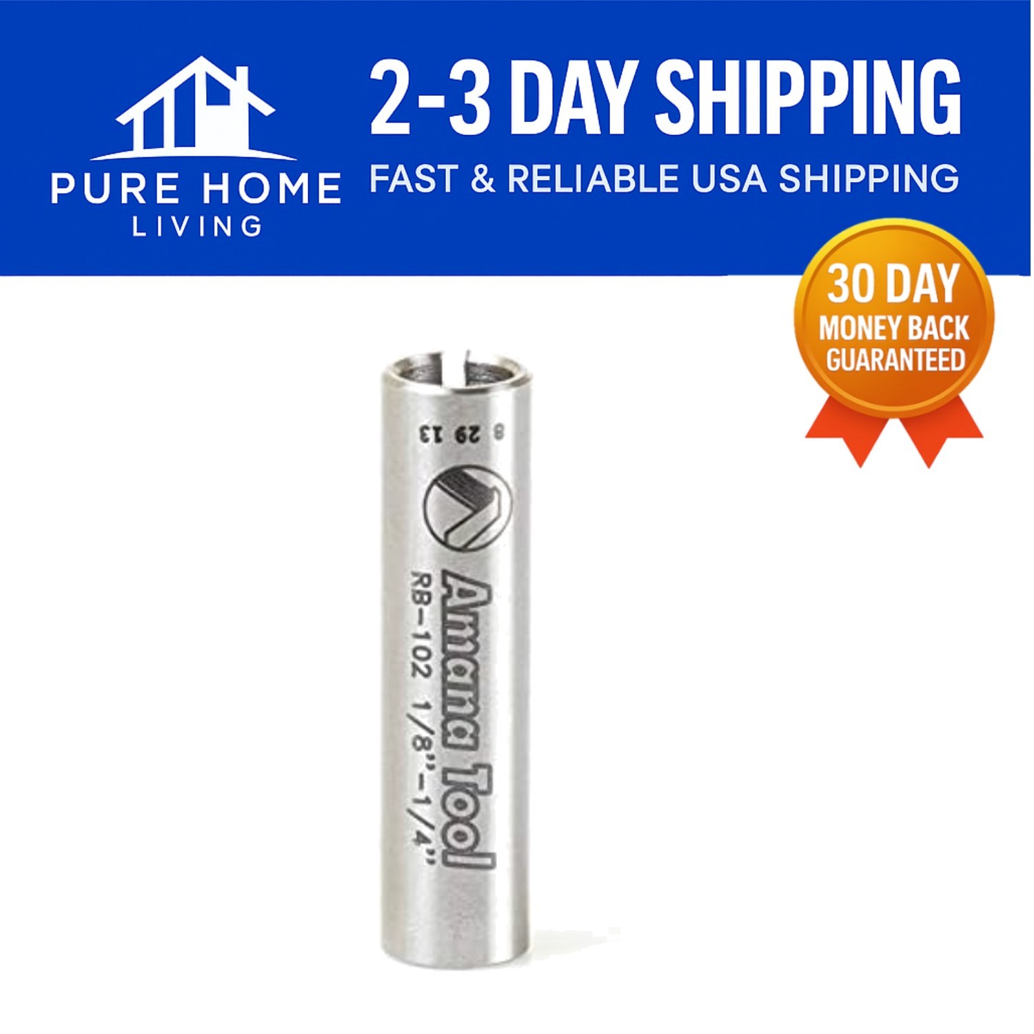 High Precision Steel Collet Reducer 1/4 Dia x 3/16 Inner for Optimal Performance