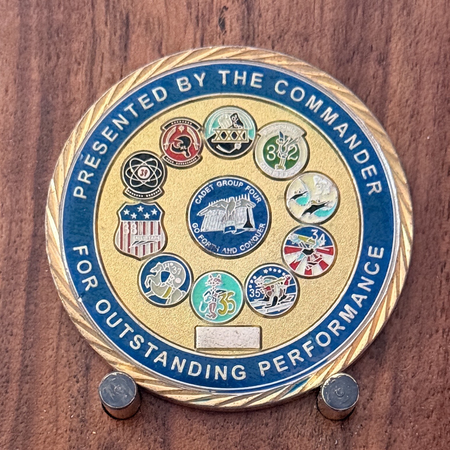 Cadet Group Four Outstanding Performance Commander Challenge Coin  1#48