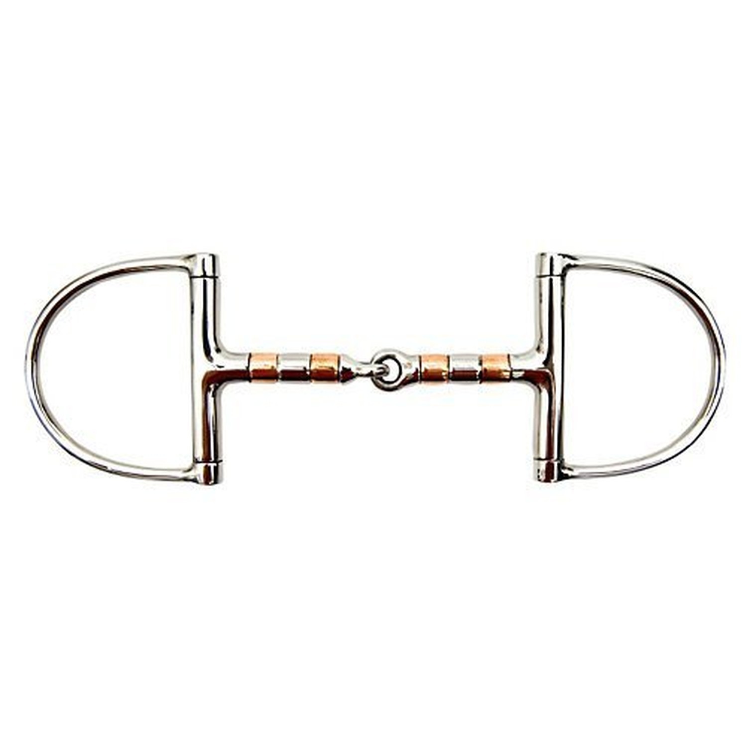 Western SS Copper Roller Snaffle D-Ring Bit, 1 Count, Horse Bit, Horse Bits