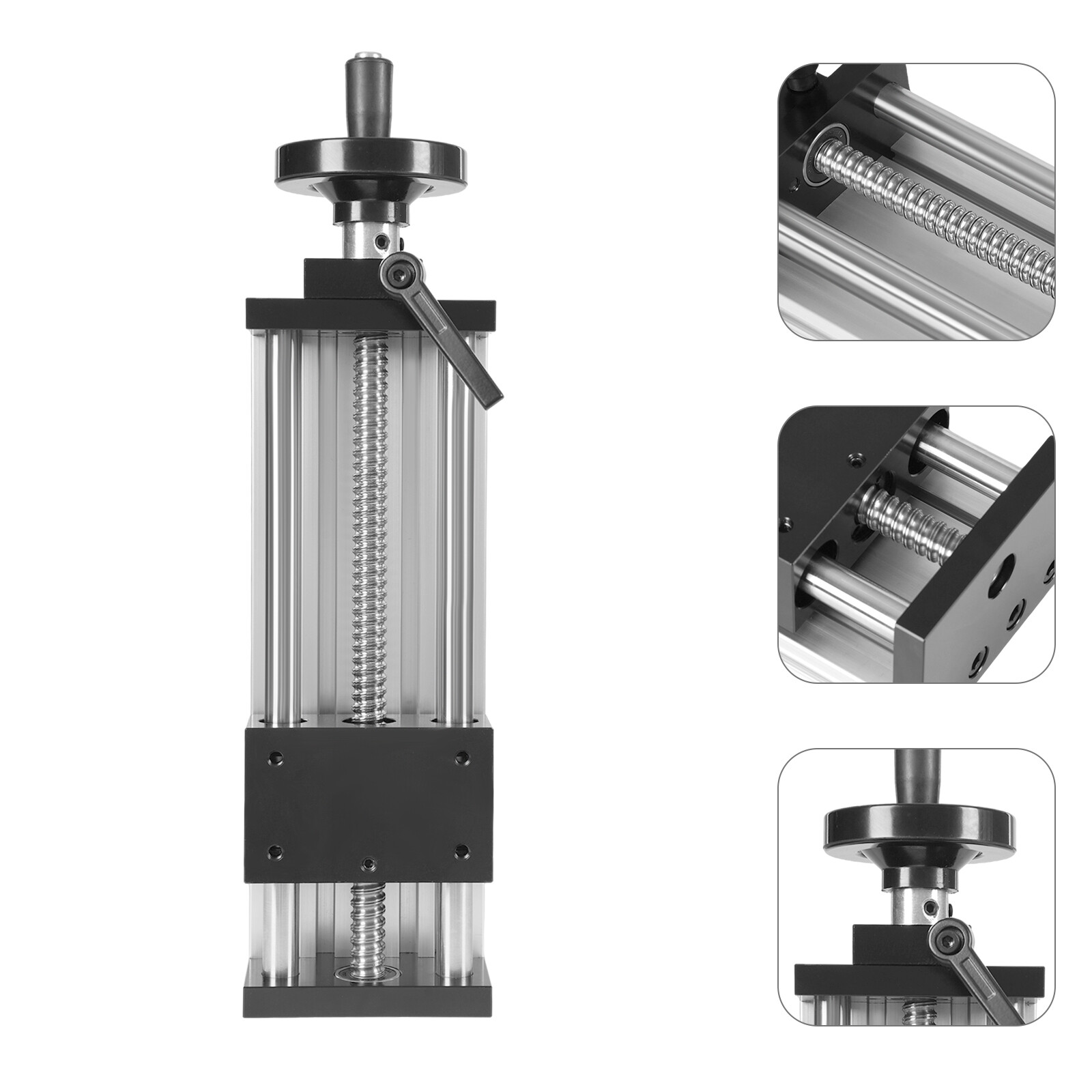 9.06in Length Manual Sliding Table Linear Rail Guide 150mm Effective Stroke