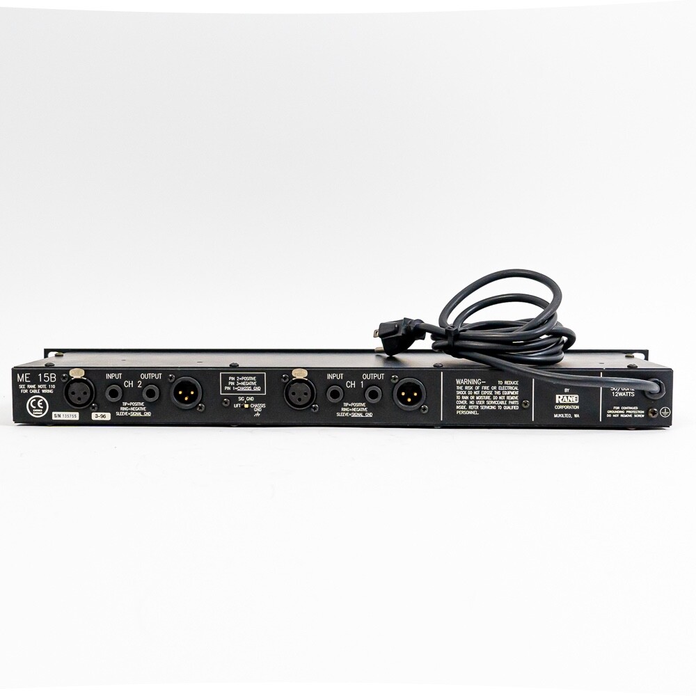 Rane ME15B - 2-Channel Graphic Equalizer EQ Rackmount