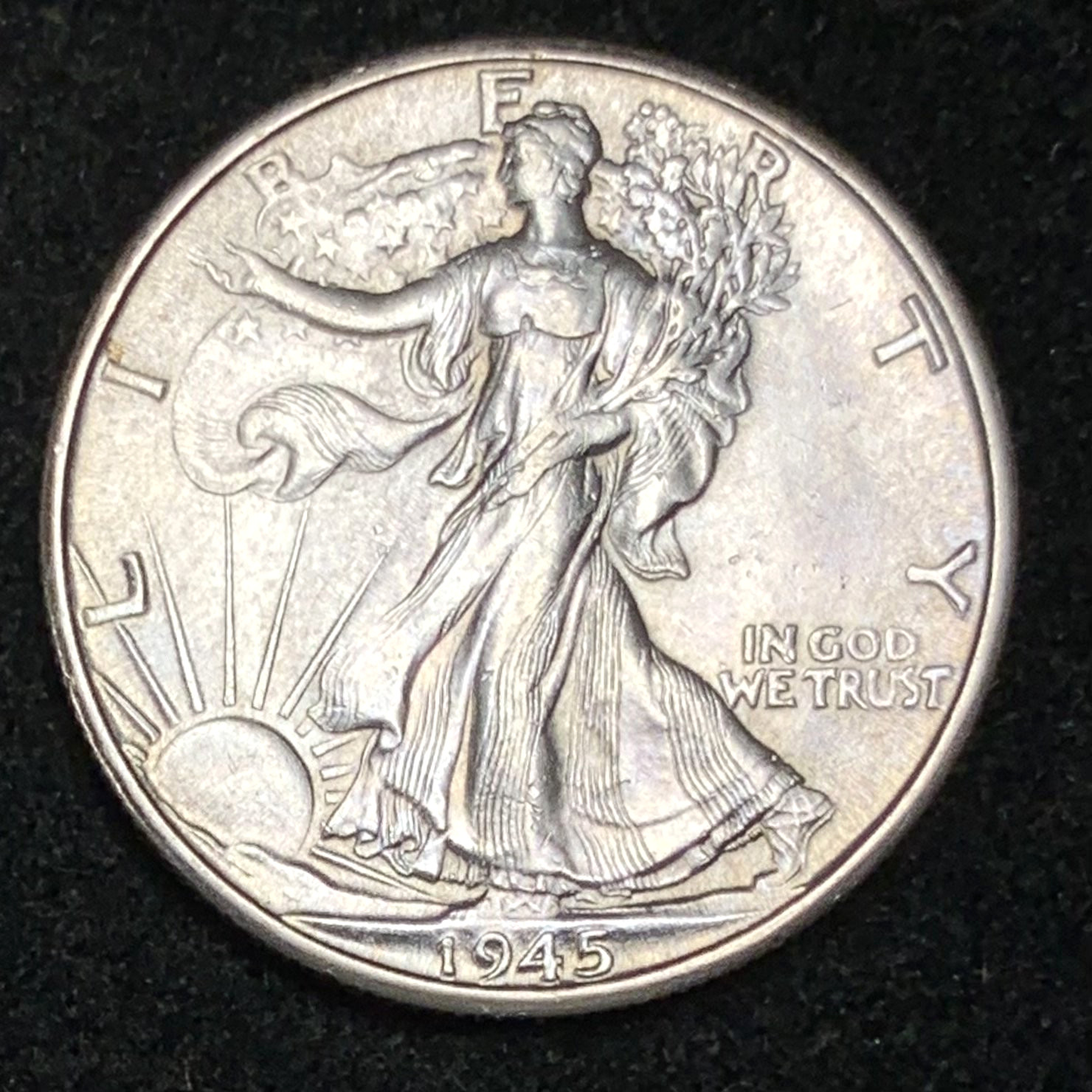 1945-D 50c Walking Liberty Half Dollar