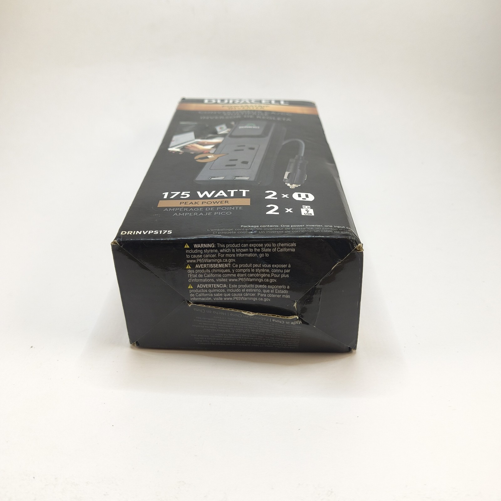 Duracell 175-Watt Powerstrip Inverter Model DRINVPS175