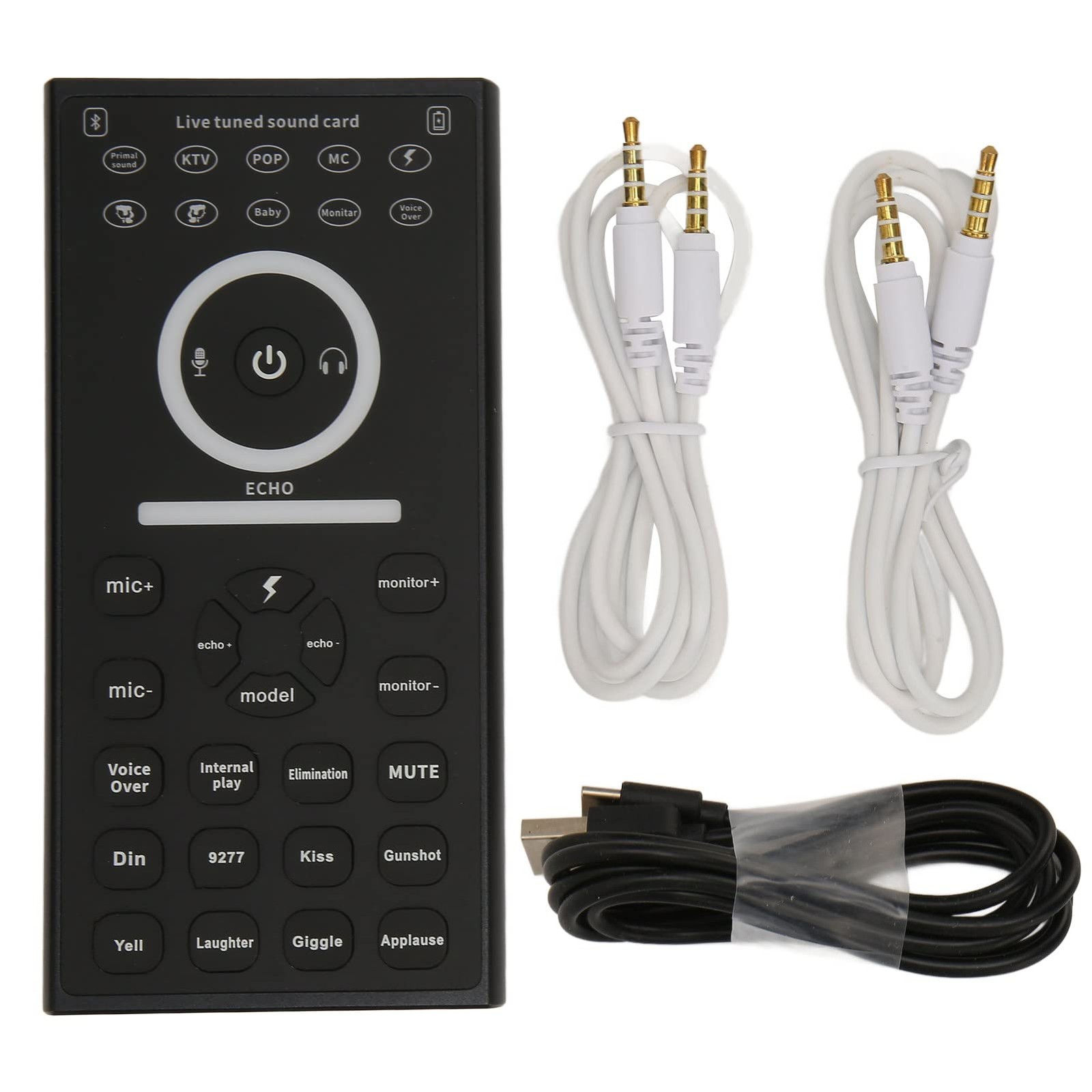 Voice Changer Disguiser, Handheld Mini Sound Changer Device, for Phone PC Comput