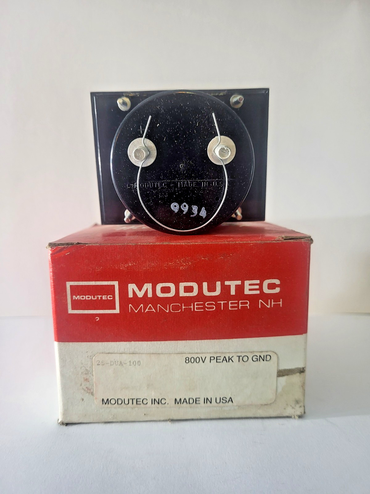 Modutec 2S-DUA-100 DC Microamperes Panel Meter 0-100 µA, S-Series, NOB