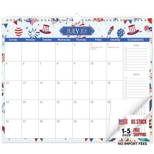 Wall Calendar 2026-2027 - Jun 2026-Dec 2027 - 19 Months - 14" x 11.5" - Twin