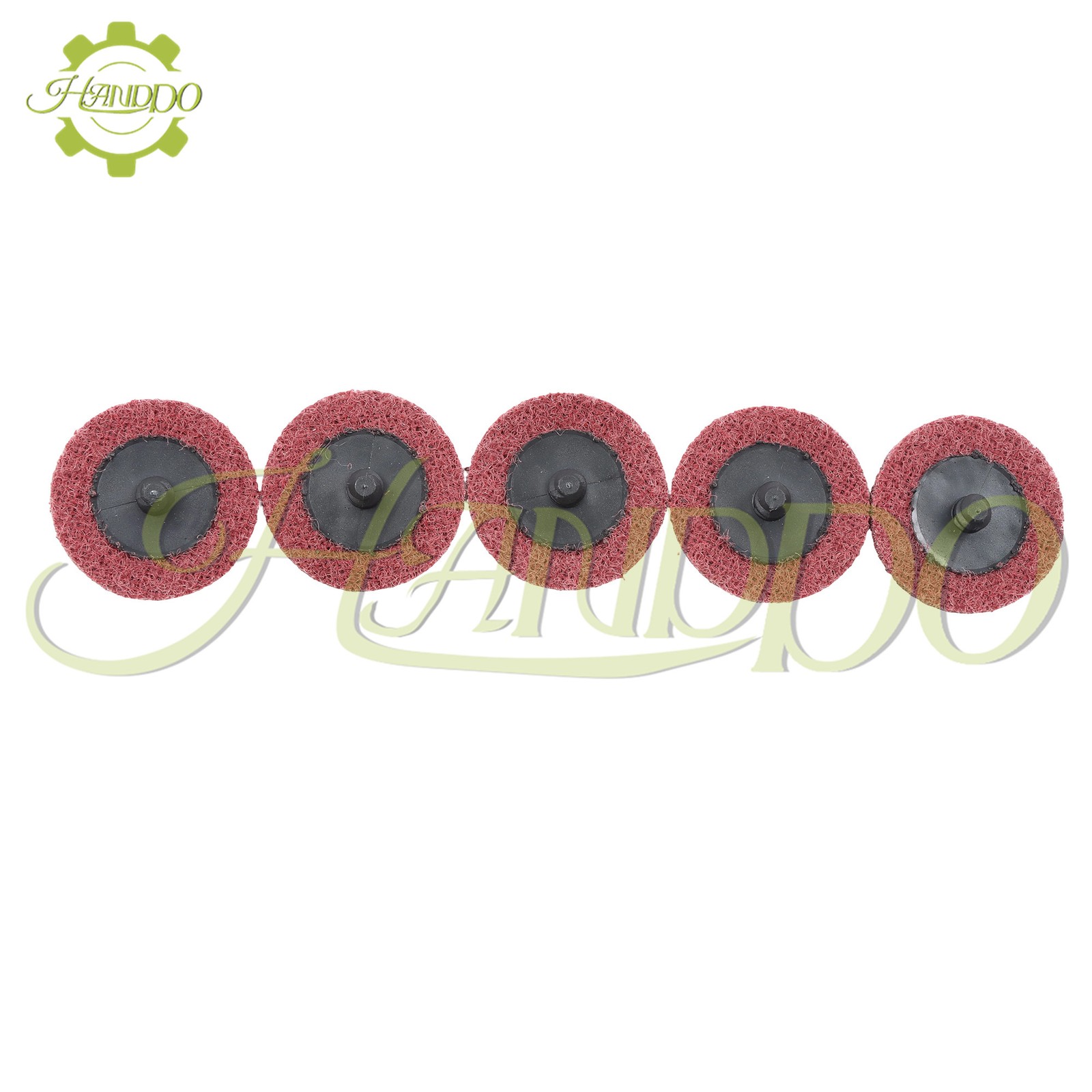25 Pack - 2 Inch Surface Conditioning Discs Medium Red Quick Change Prep Pads