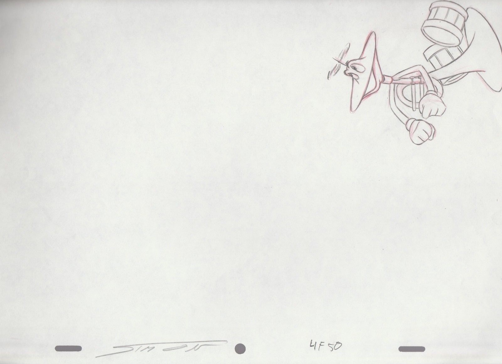 FLUGLE Walt Disney World Commercial Animation Drawing SIGNED by Mark Simon #9