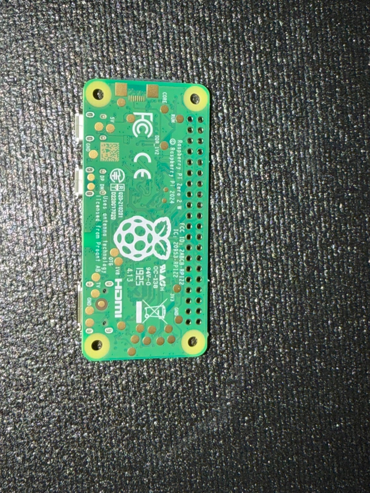 Raspberry Pi Zero 2 W (No Headers)