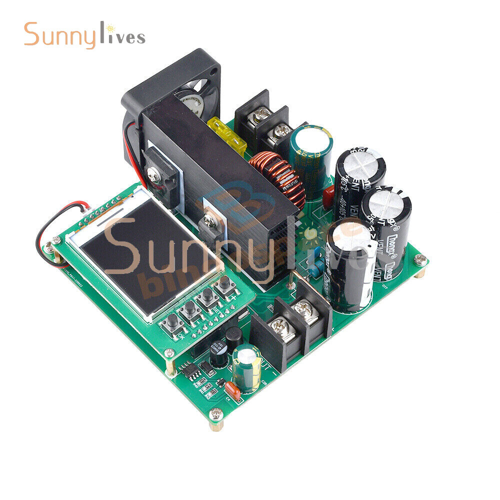 DC9V~60V 900W 15A CNC LCD Display Constant Current Voltage DC Boost Module New