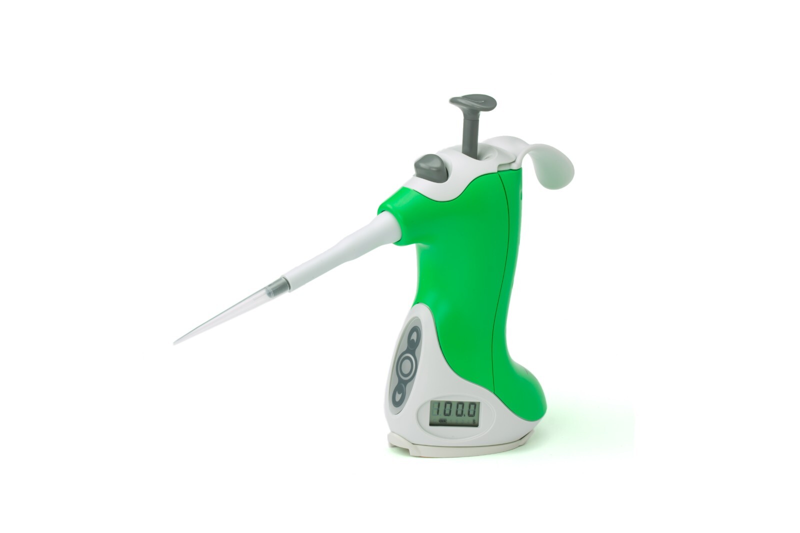 VistaLab 10-100?L Pipette, Ovation, Quick-Set (QS), Green, #1057-0100