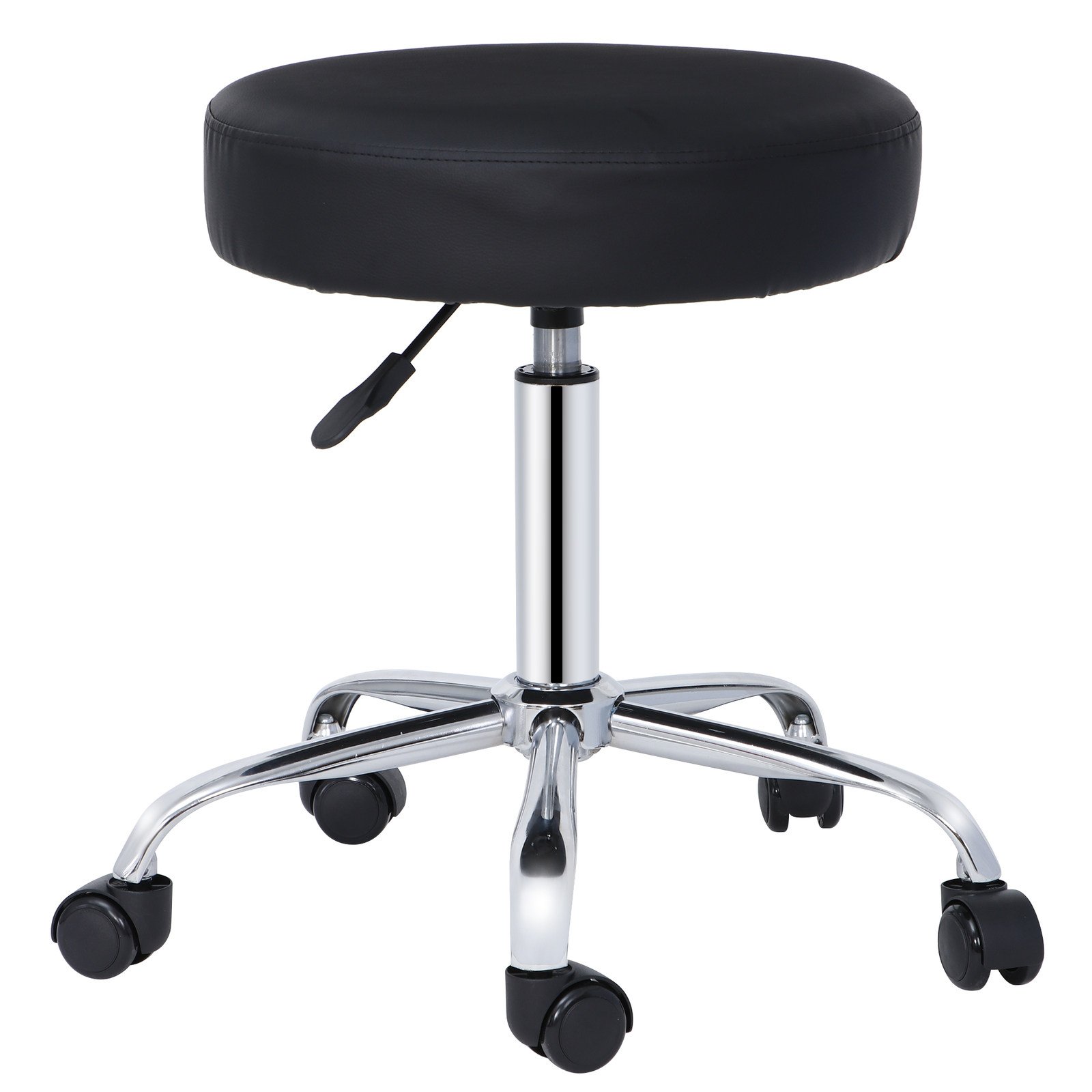 2PC Adjustable Hydraulic Stools Spa Salon Stools Swivel chairs Thick Pad Black
