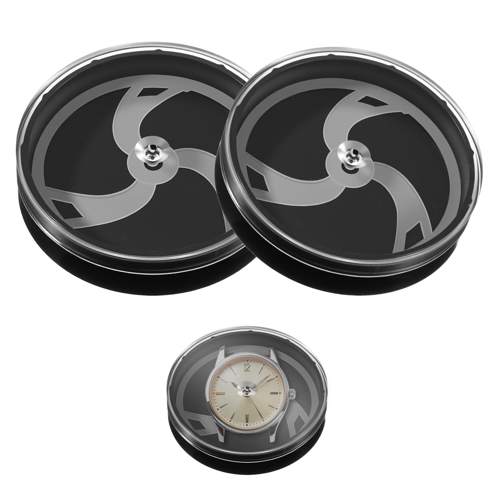 ElevateTech 2Pcs Portable Watch Storage Box for Watch Dials Dust And Scratch ...
