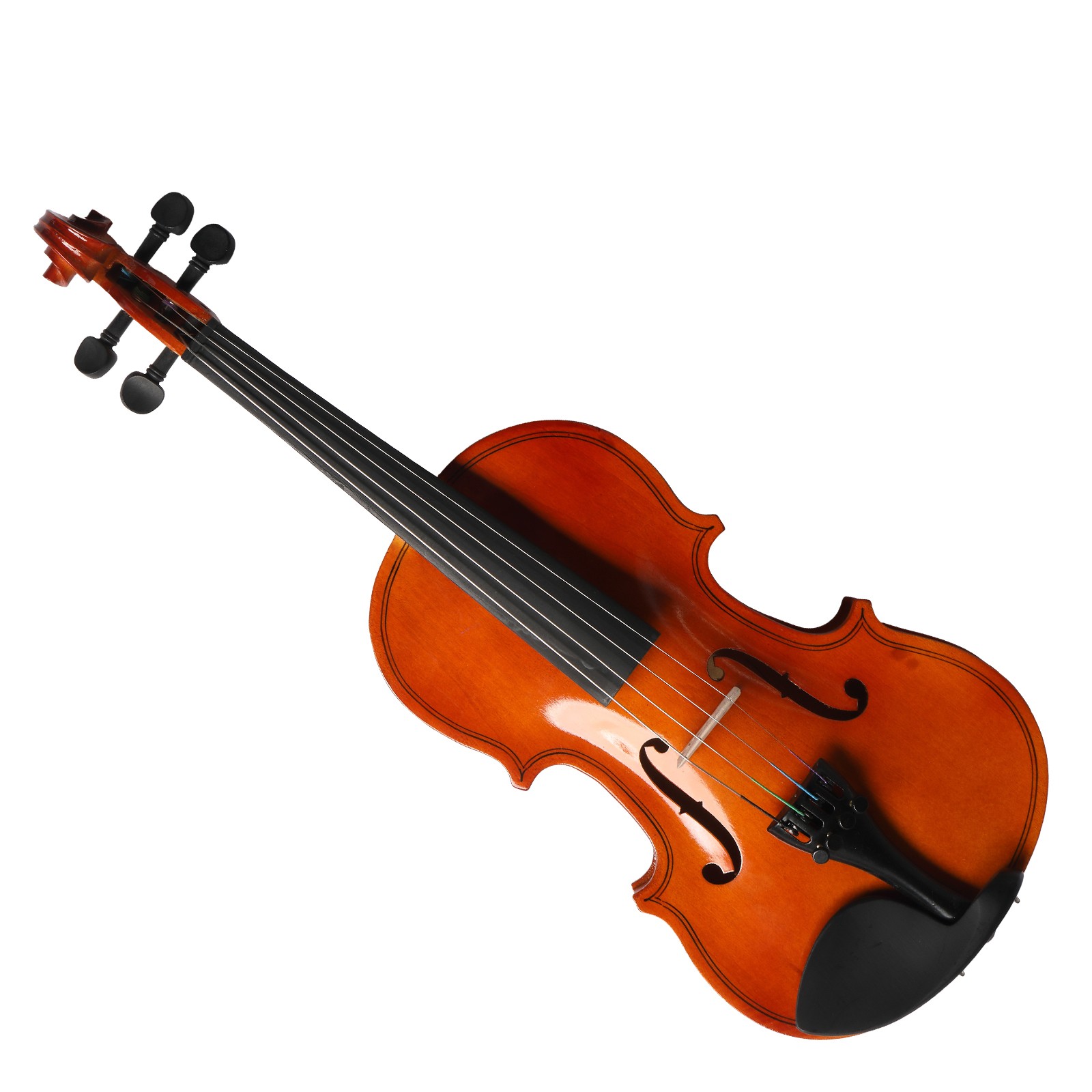 1/8 Acoustic Solid Wood Violin with Case Bow Rosin String Shoulder Rest Natural