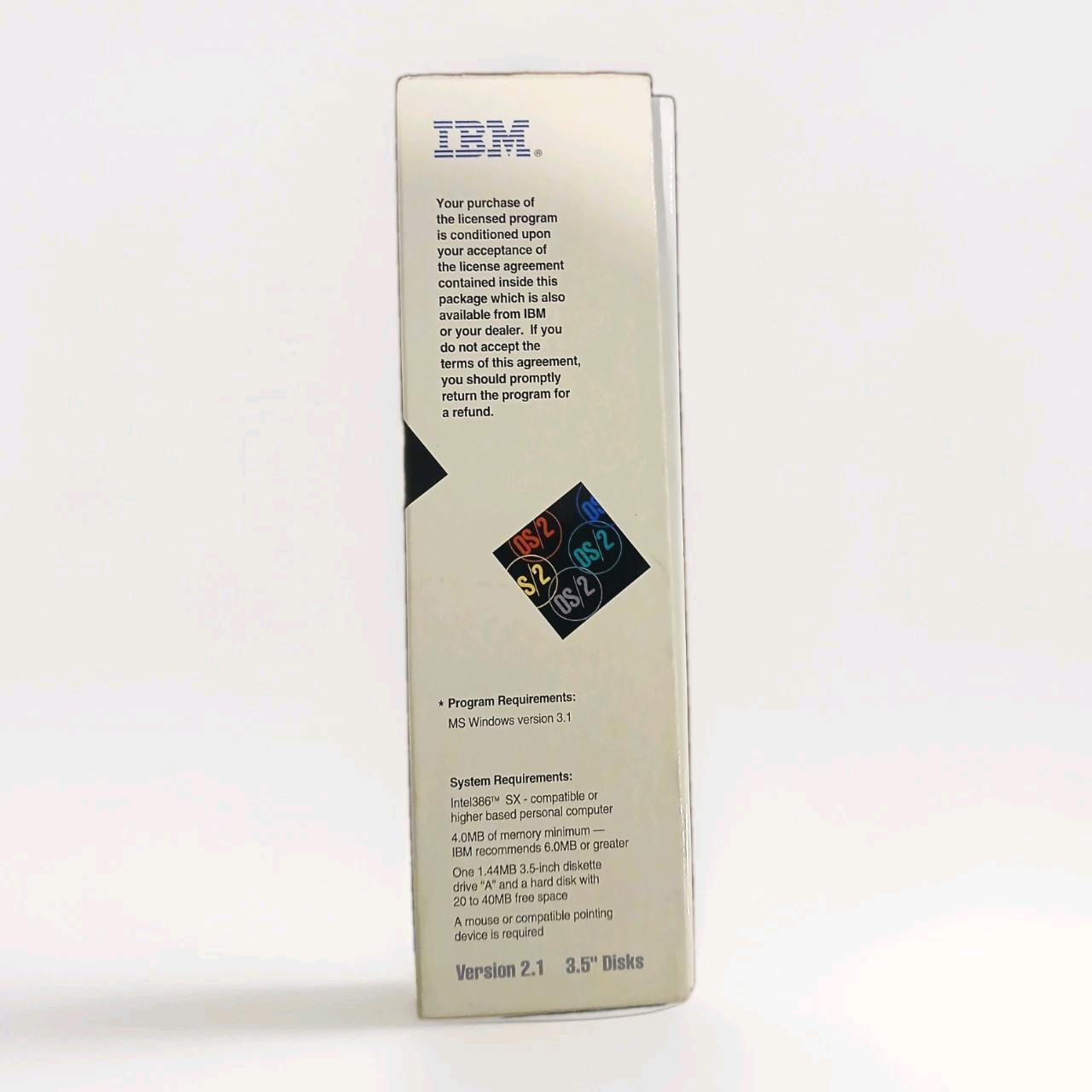 IBM OS/2 Version 2.1, Special Edition for Windows 3.5" Floppy COMPLETE