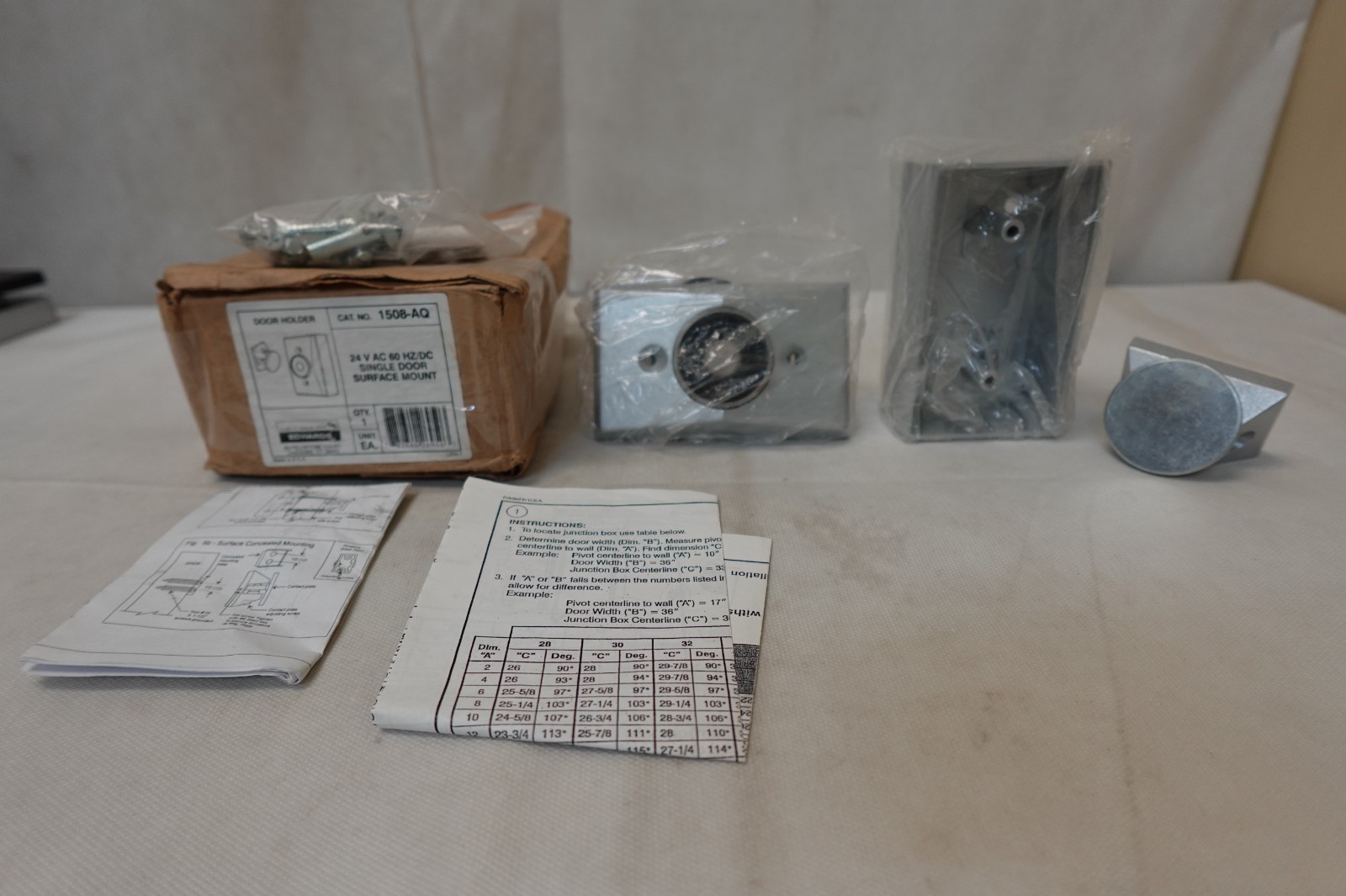 EST Edwards - Door Holder 1508-AQ Electromagnetic Surface Mount 24VAC
