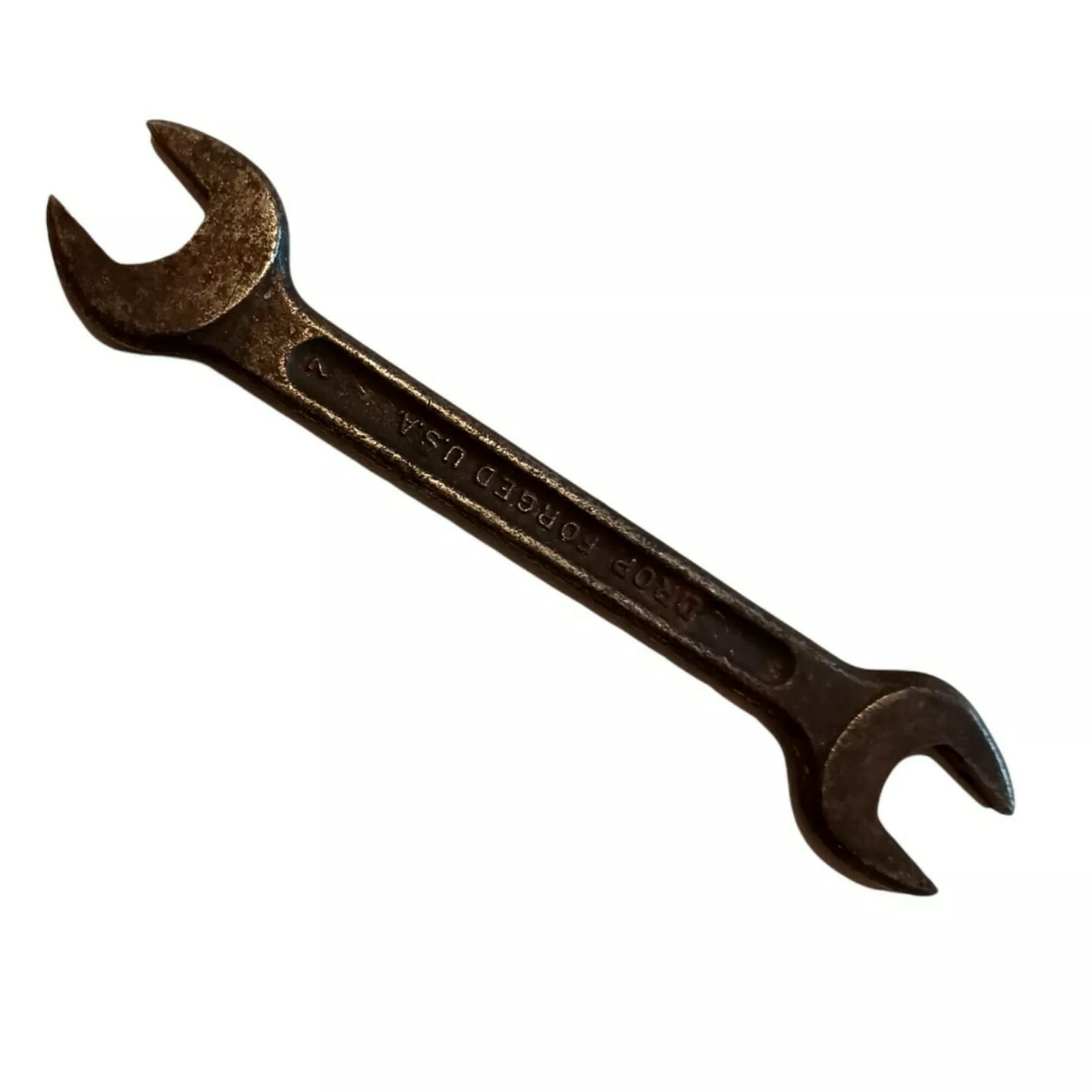 Drop Forged Wrench  1/2 x 9/16 5.5" Double Open End Made in USA