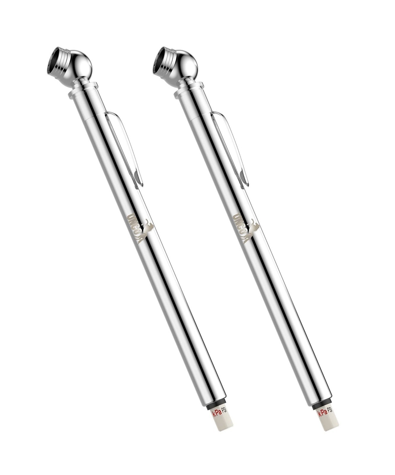 Pencil Tire Gauge - 2 Pack, 10-75 PSI, Car Air Pressure Gauge