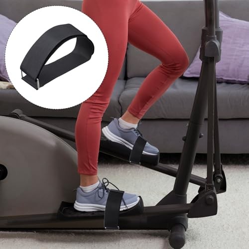 6 Pack Ellipse Leg Exerciser Machine Pedal Straps, Adjustable Pedal Straps for