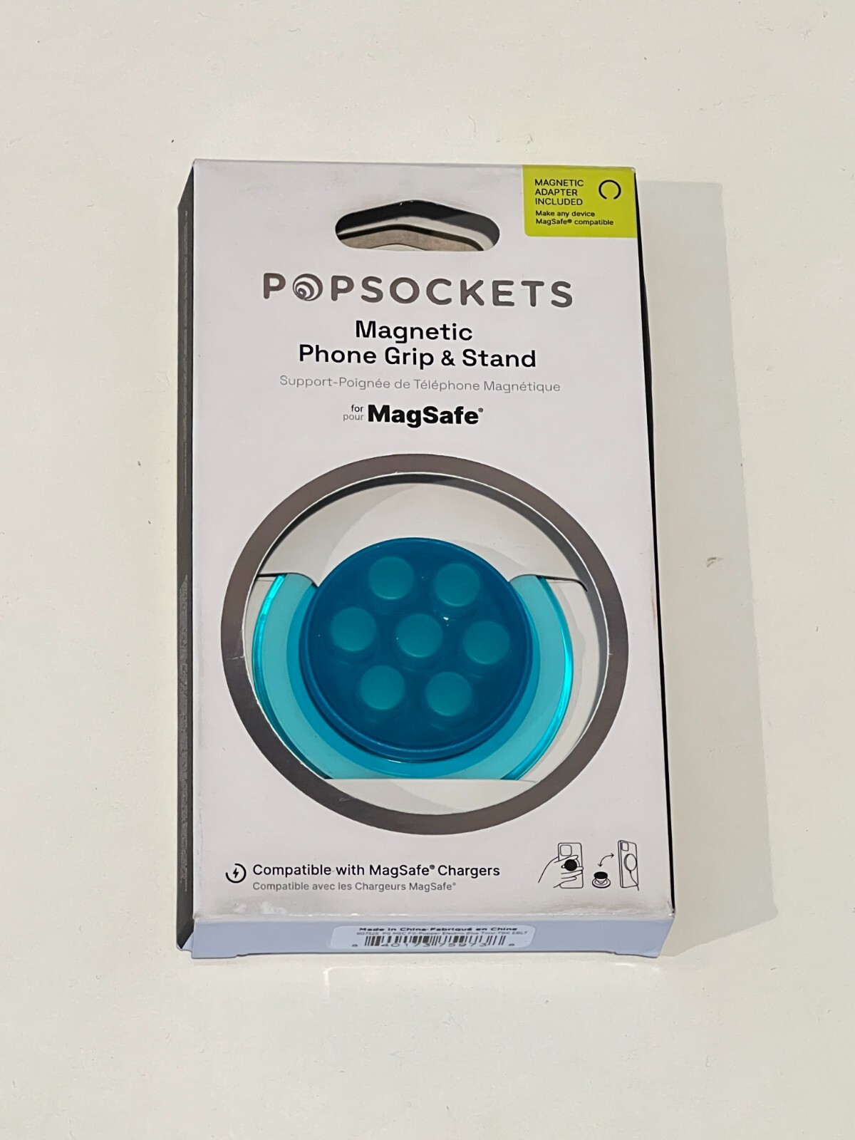 PopSockets MagSafe Round PopGrip Phone Grip & Stand for iPhone - Blue