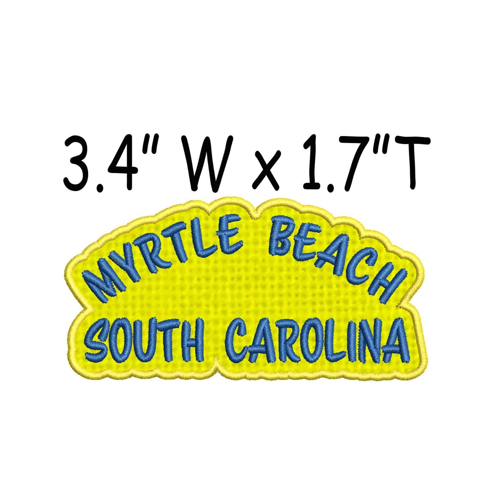 Myrtle Beach South Carolina Patch Embroidered DIY Iron-on Custom Applique
