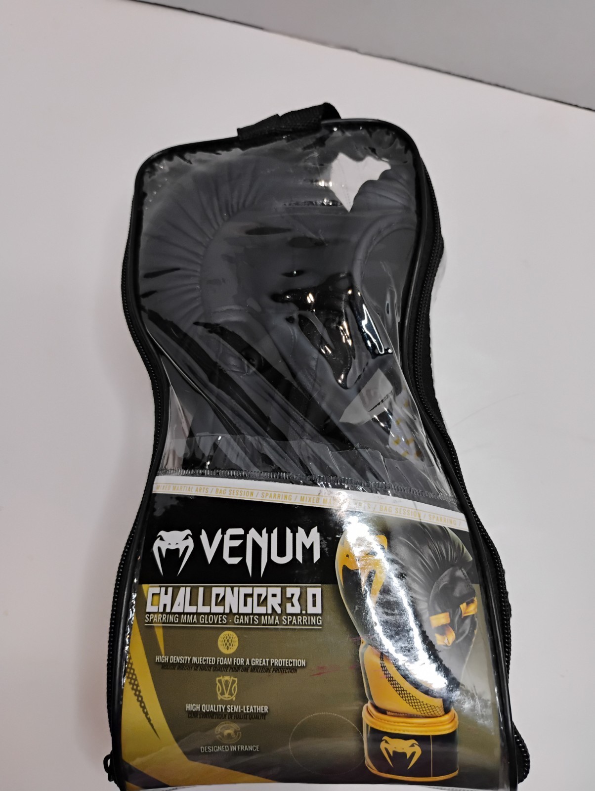 Venum Challenger 3.0 Sparring Gloves - Black/Black - for MMA and Boxing