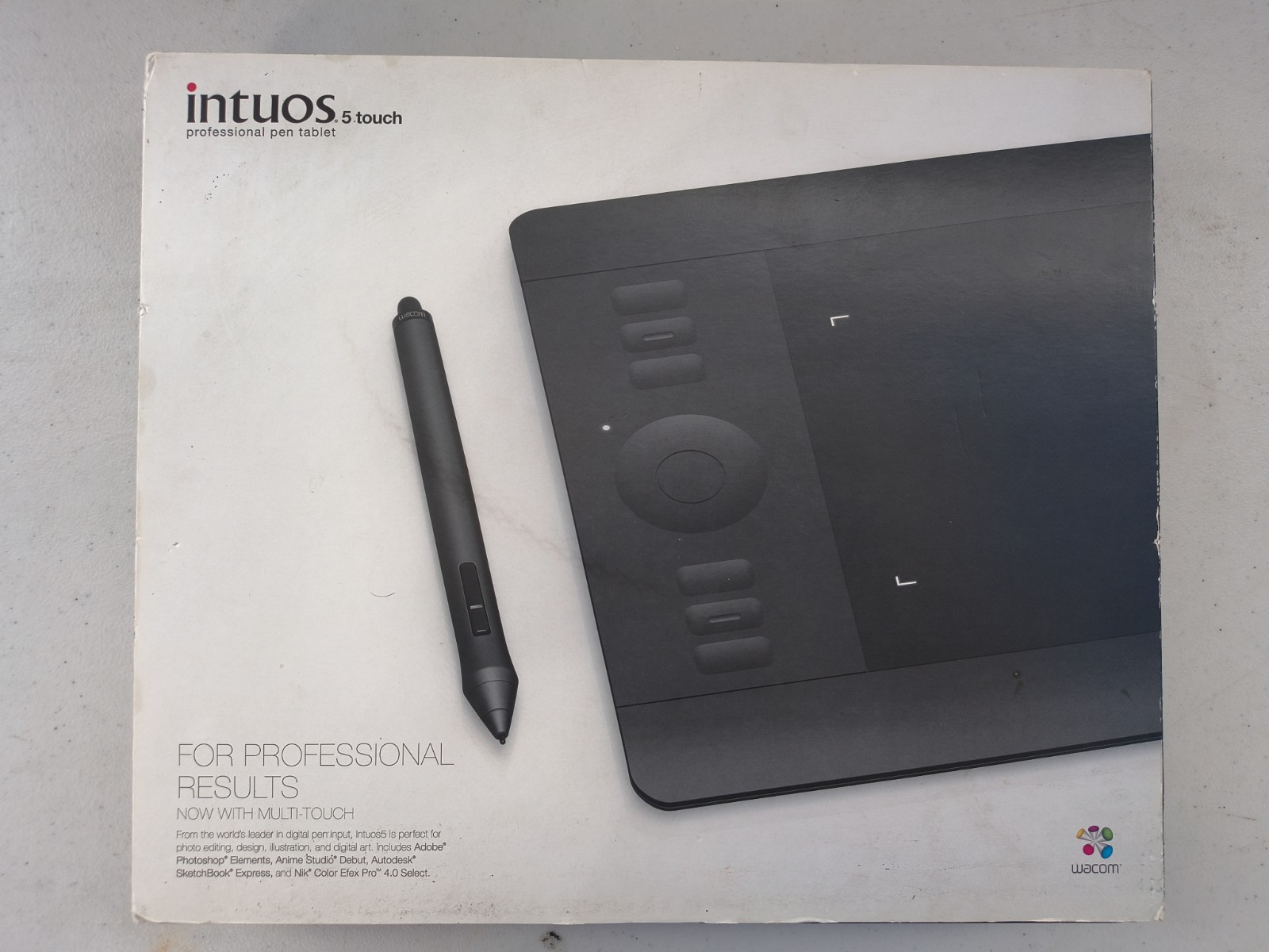Wacom Intuos 5 Touch Professional Pen Tablet  SMALL PTH-450 New