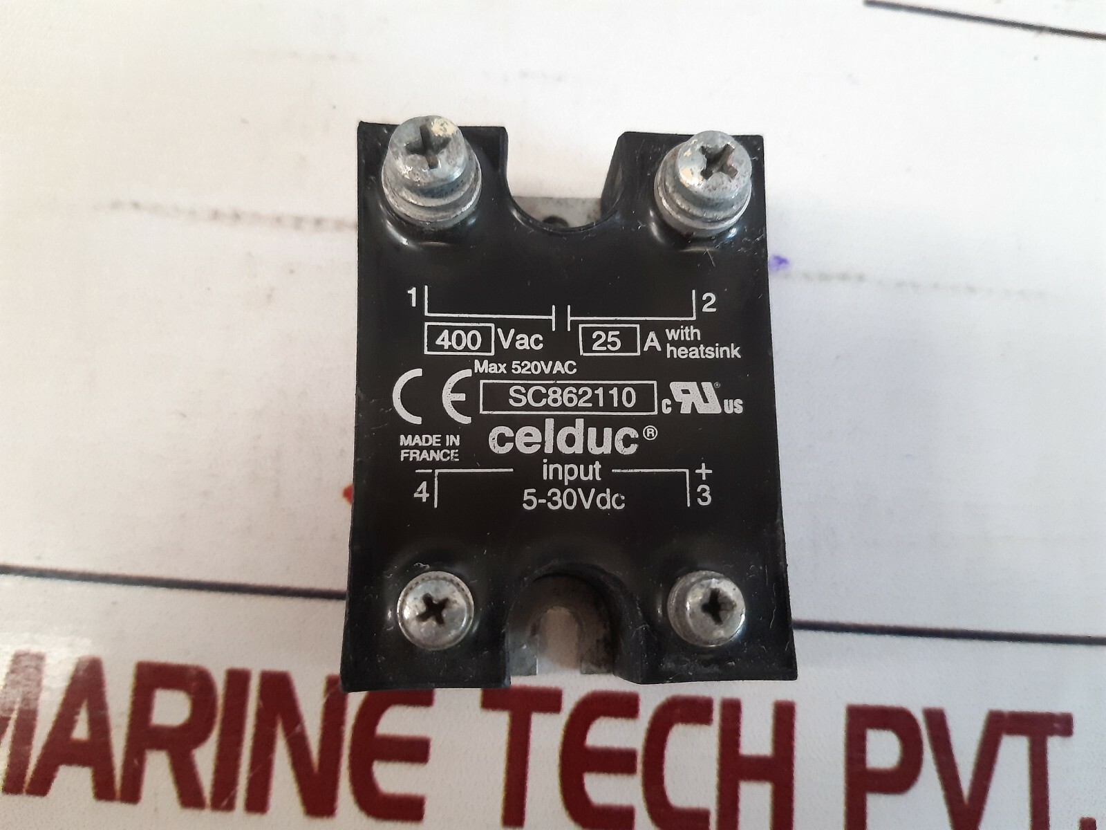 Celduc SC862110 Solid State Relay MAX 520VAC 5-30VDC