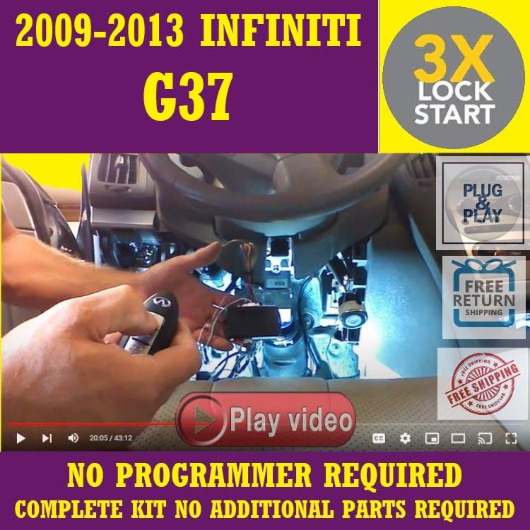 3x Lock Plug & Play Remote Start Fits 2013 INFINITI G37