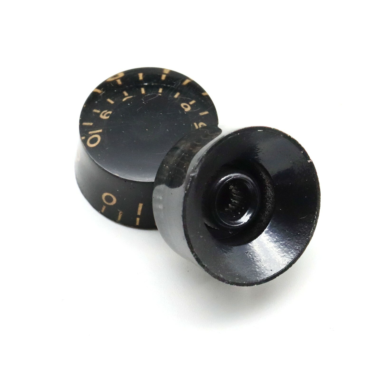 4Pcs Black Guitar Speed Control Knobs Tone Volume Knobs Pots for Electric Guitar