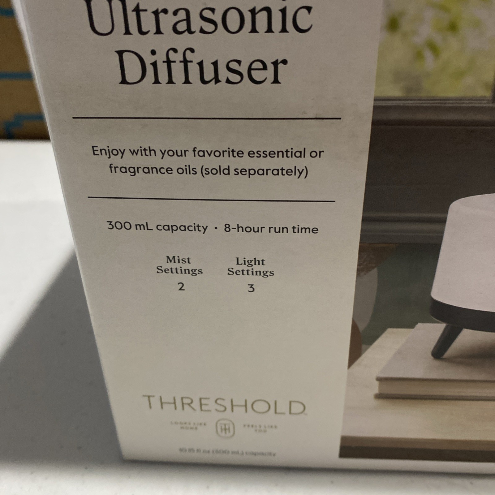 300ml Mid-Century Large White and Black Footed Base Diffuser -