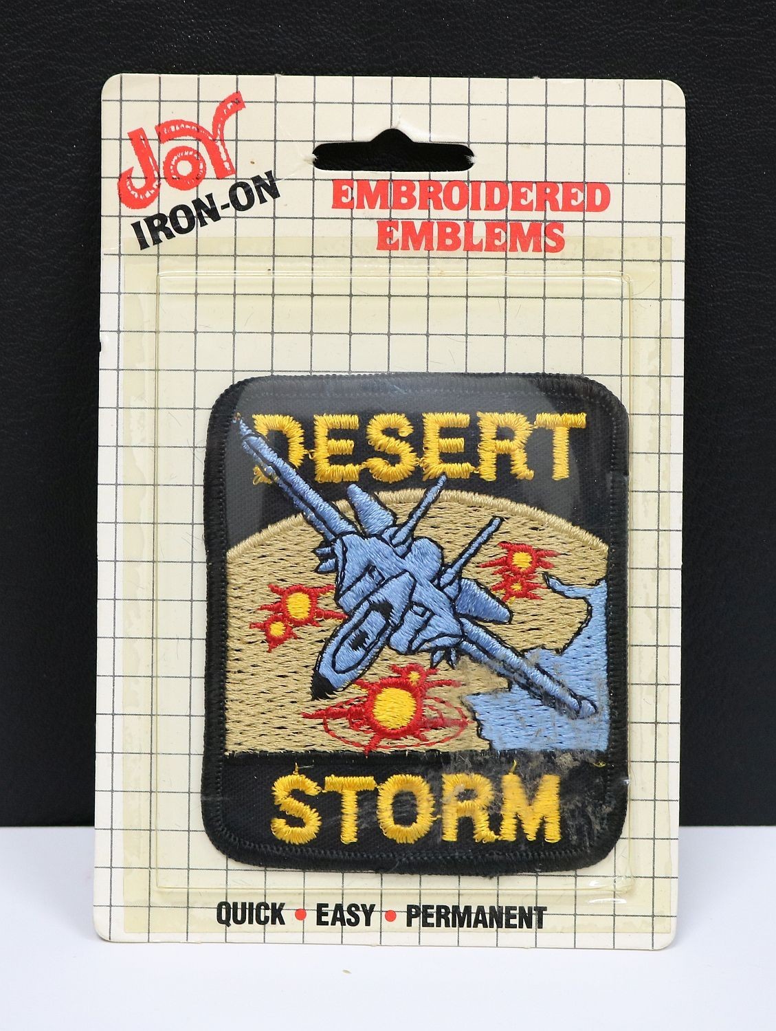 Desert Storm  Iron on Patch 2 13/16"x3 5/16" in Orig Package, Embroidered #1320
