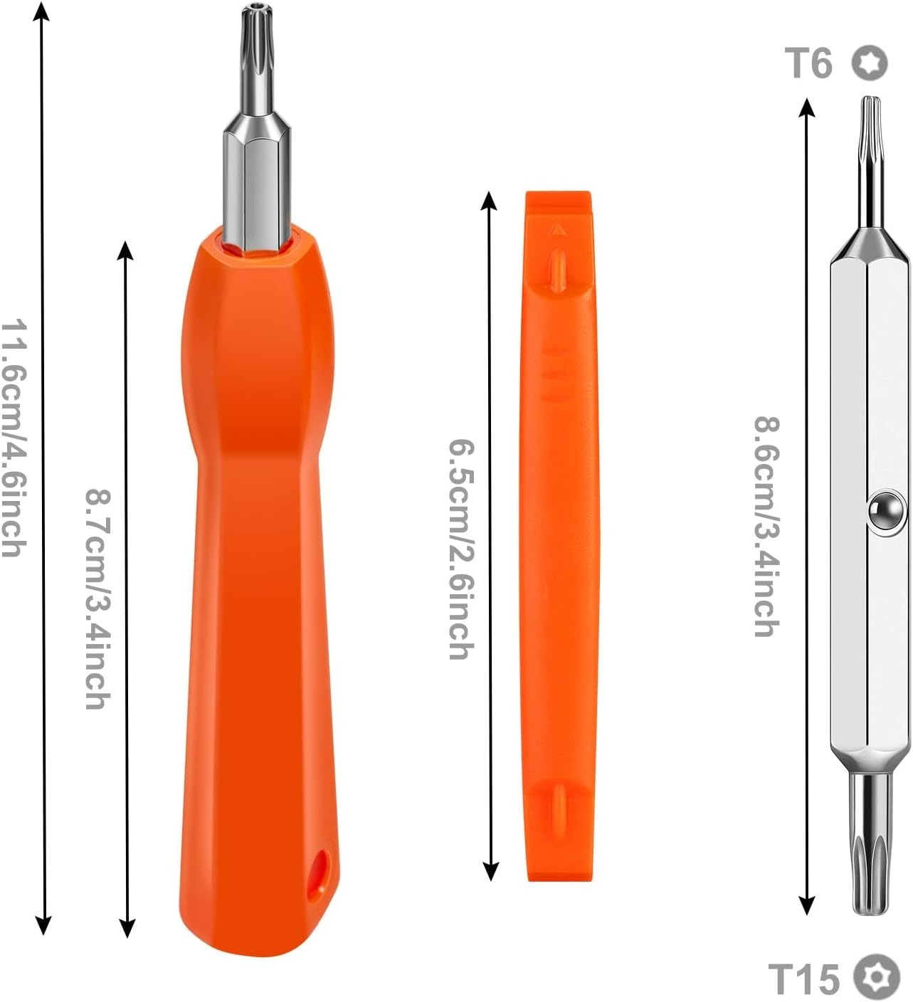 Video Doorbell Screwdriver, Double-Ended T6 T15 Screw Driver Tool for Camera Vid