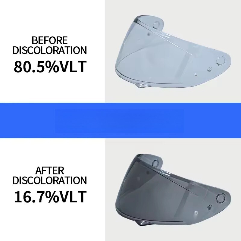 Photochromic Visor Lens Fits For HJC HJ34P C10 Motorcycle Helmet Shield Glasses