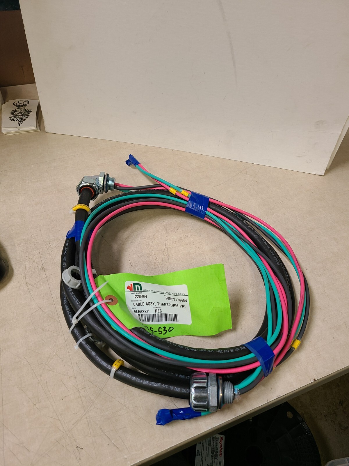 Aclean Engineering #1220464 Cable Assy Transform PRI