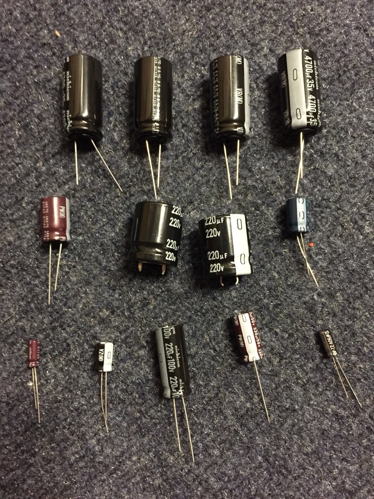Capacitor Rebuild Kit for Data East Pinball Power Supply 520-5047-01, 02