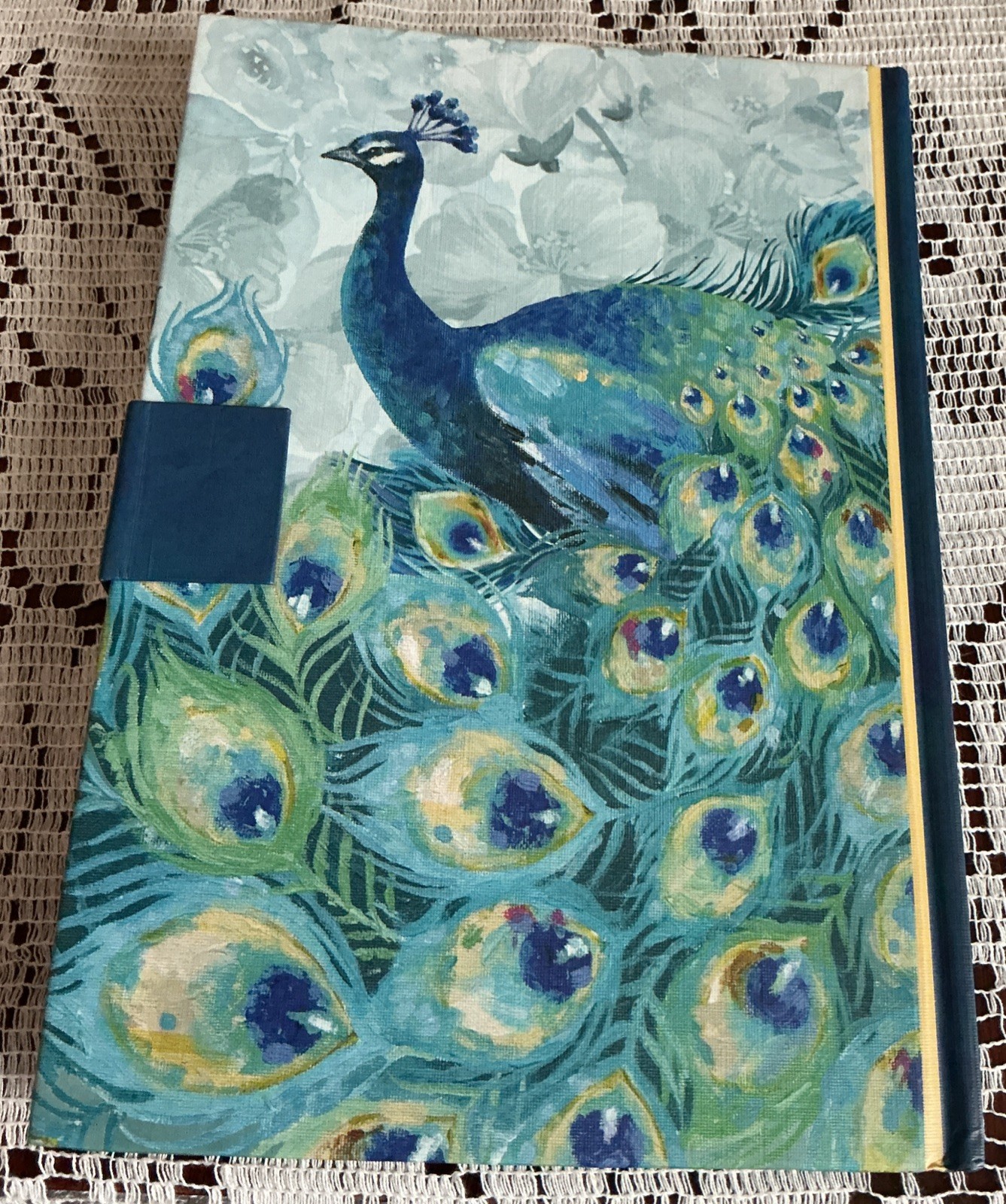 Punch Studio Emerald Peacock Brooch Journal 104 Line Sheets