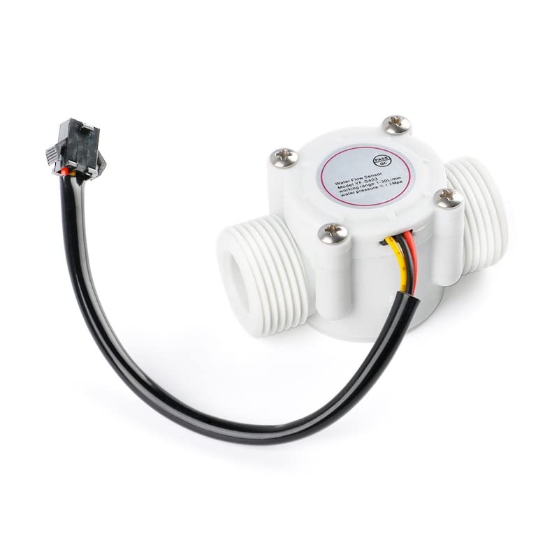 JESSINIE S403 3-Wire G3/4" Flow Meter Sensor Water Dispenser Meter...