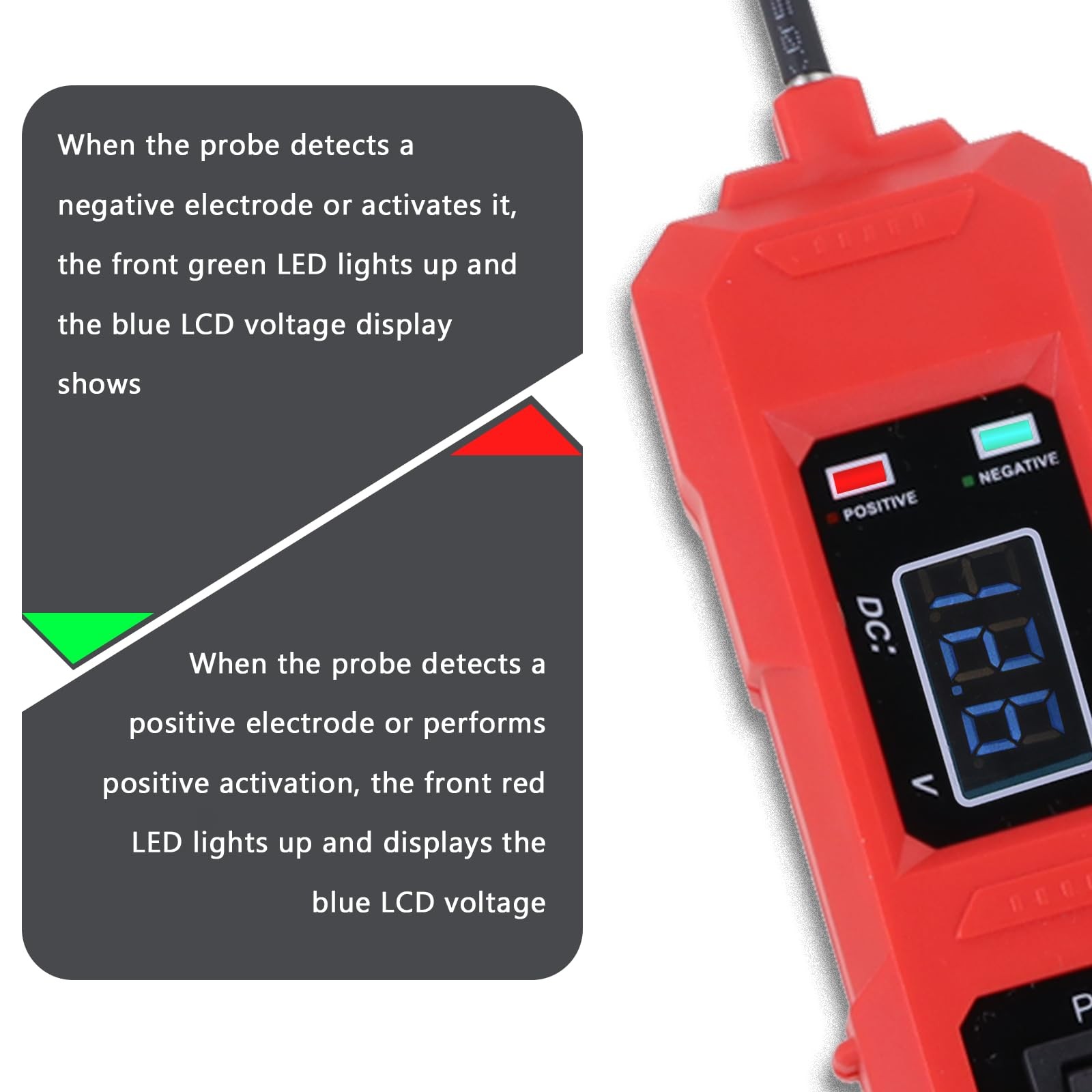 Lqito Multifunctional Car Circuit Tester Component Activation Electrical Red