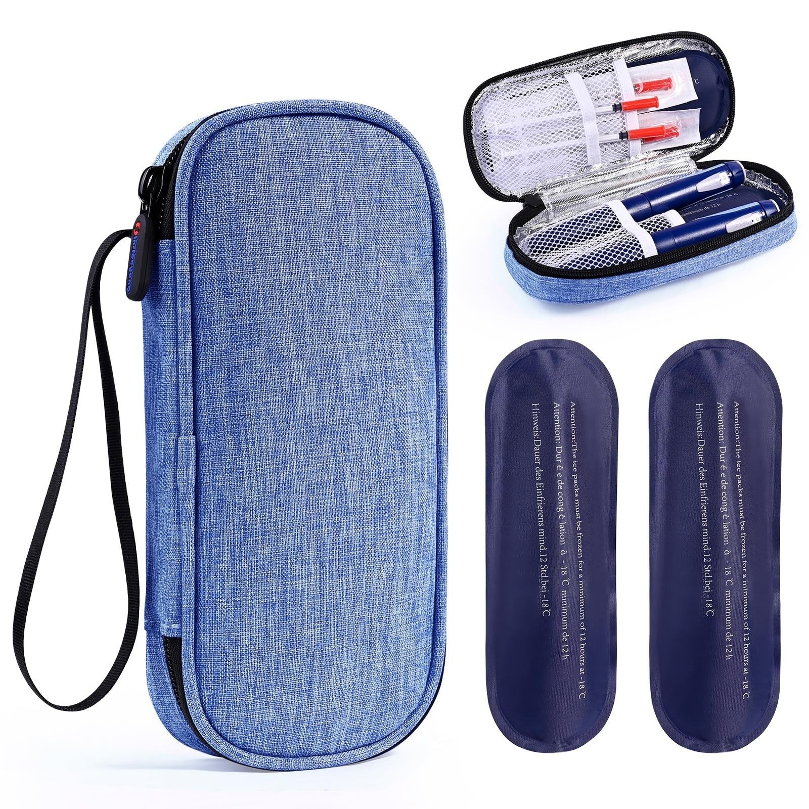 Insulin Pen Cooler Travel Case,EVA Insulation Travel Medicine Kit with 2 x 90...