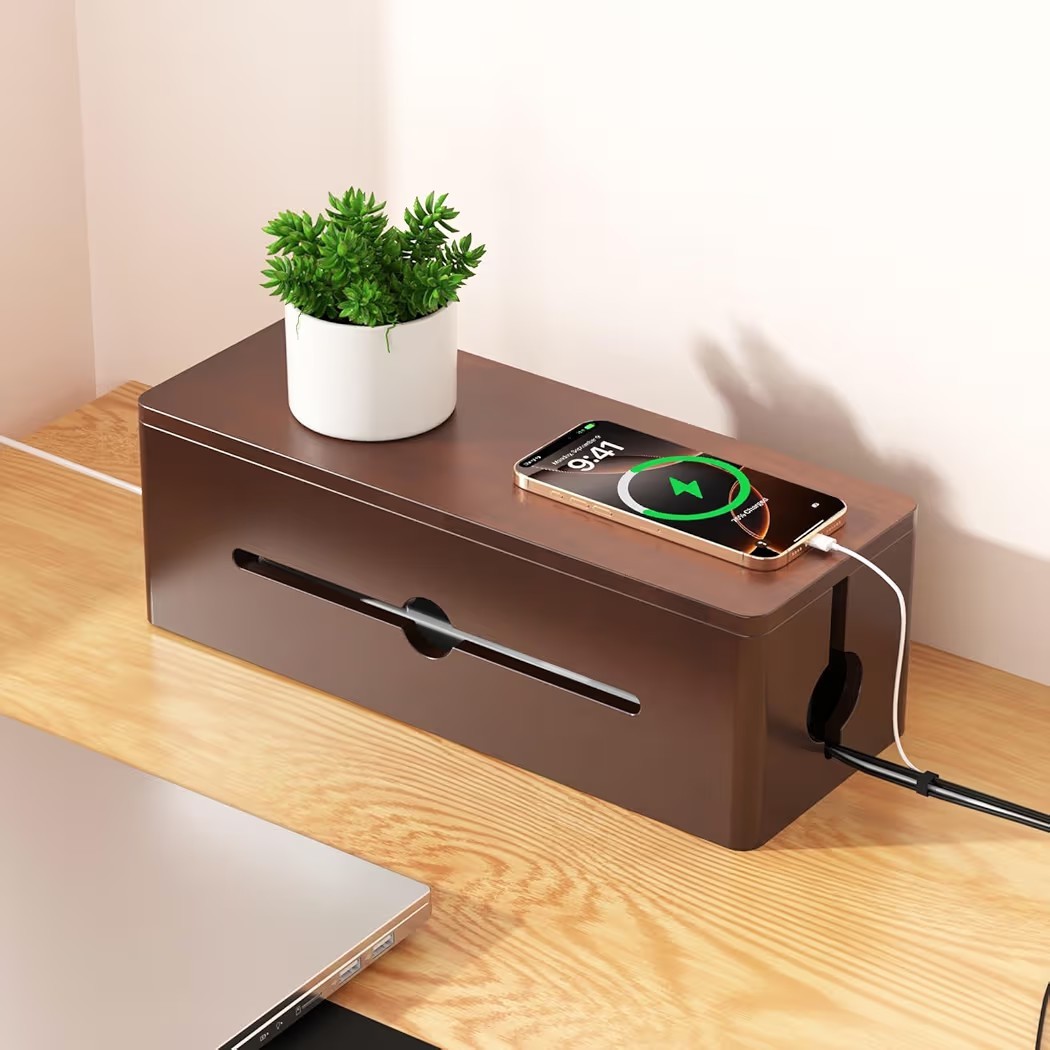 Cinati Cable Management Box. Color Walnut New Never Been Opened.