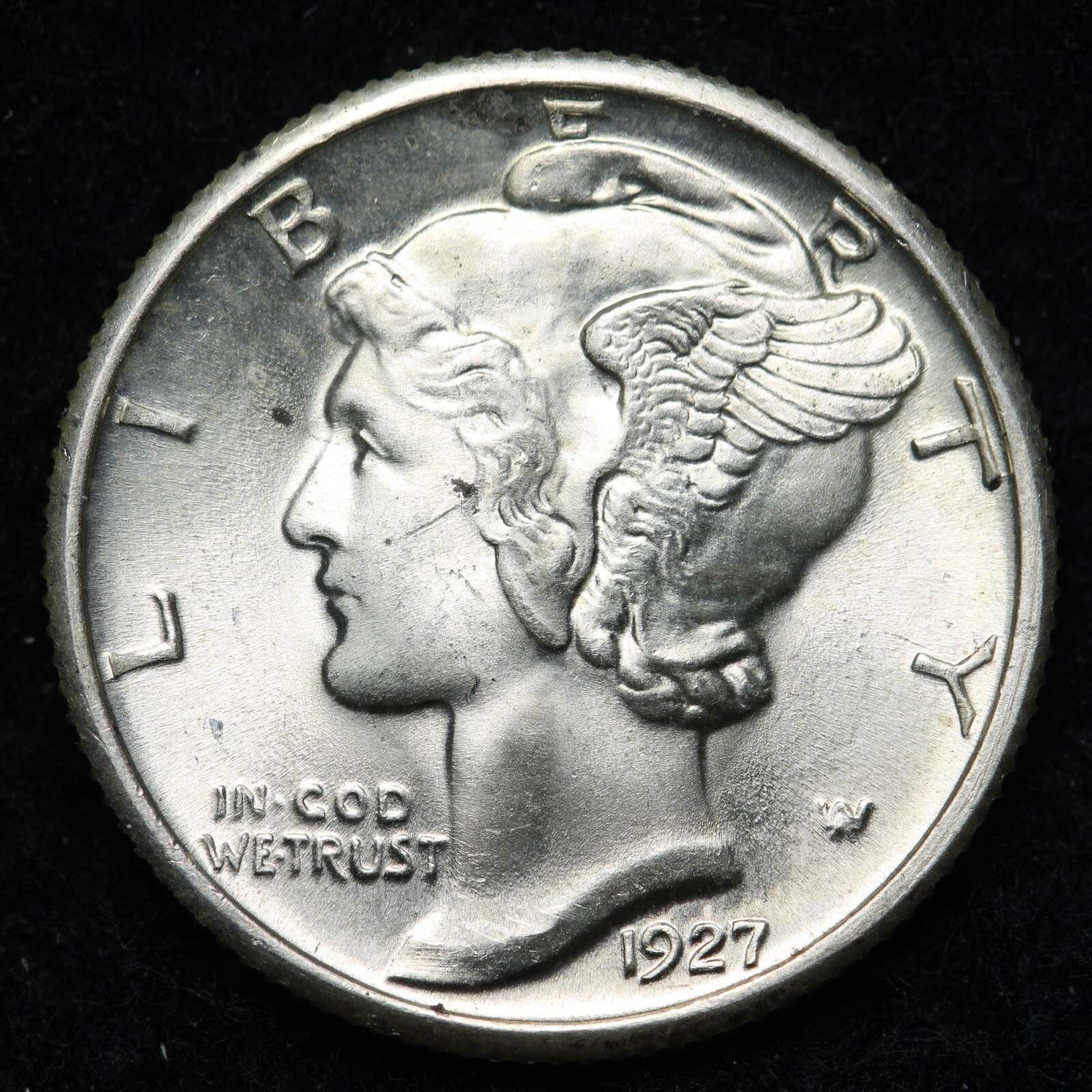 1927 Mercury Silver Dime GEM BU *UNCIRCULATED* MS FB E168 KLM