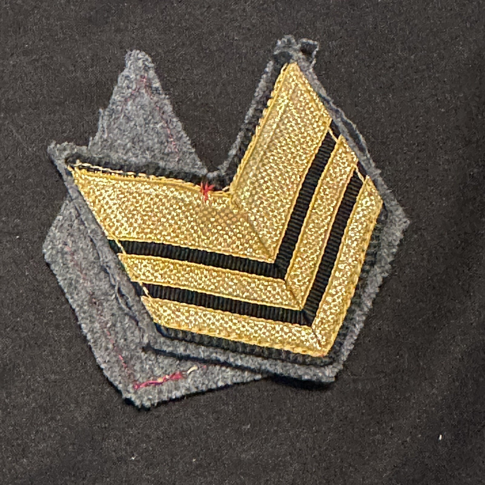 WWII Italian Pair Of Enlisted Corporal Rank Patches Original Unused