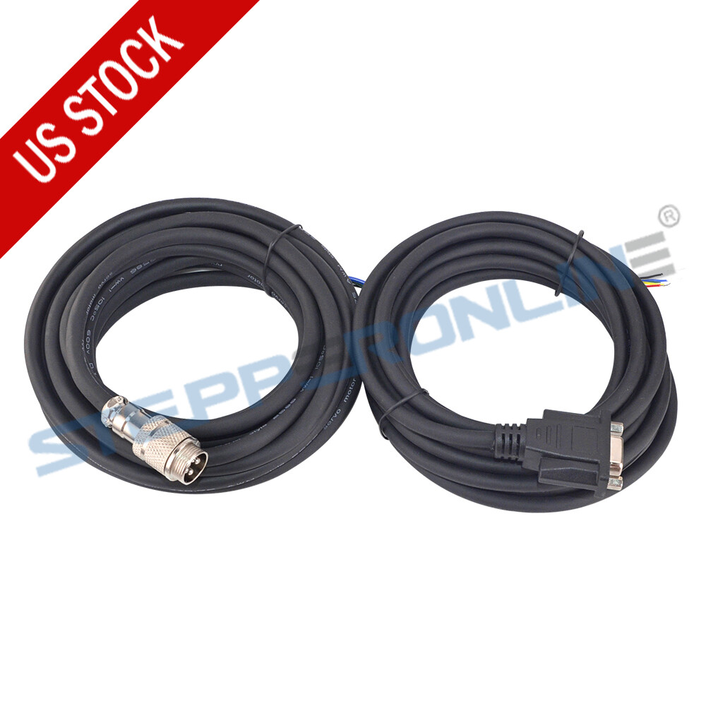 4.7m Long Motor & Encoder Extension Cable Kit for Nema 34 Closed Loop Stepper