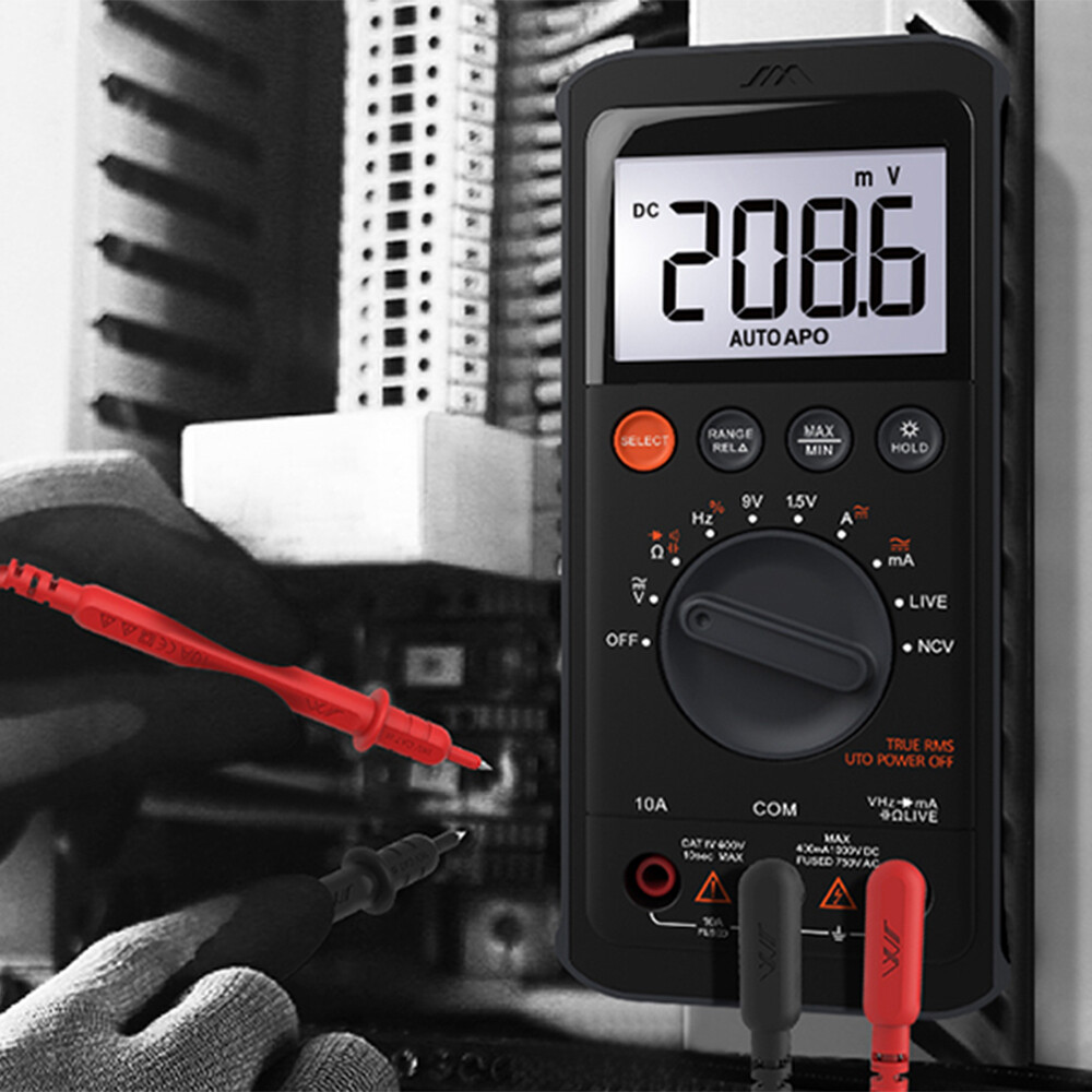 6000 Counts with DC/AC Voltmeter; Measures Voltage Digital Multimeter Tester#