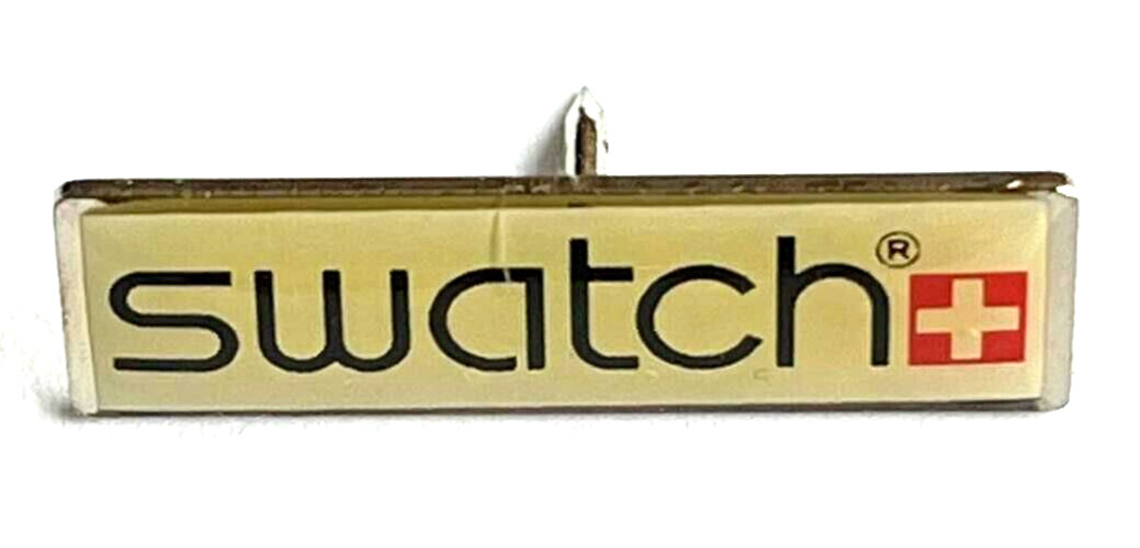Swatch Lettering Logo Pin (H18)