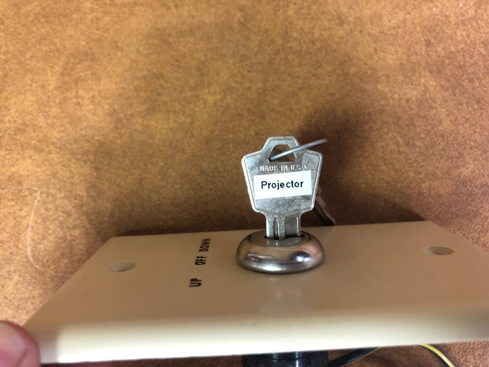 Ivory Key Switch for Projection Screen