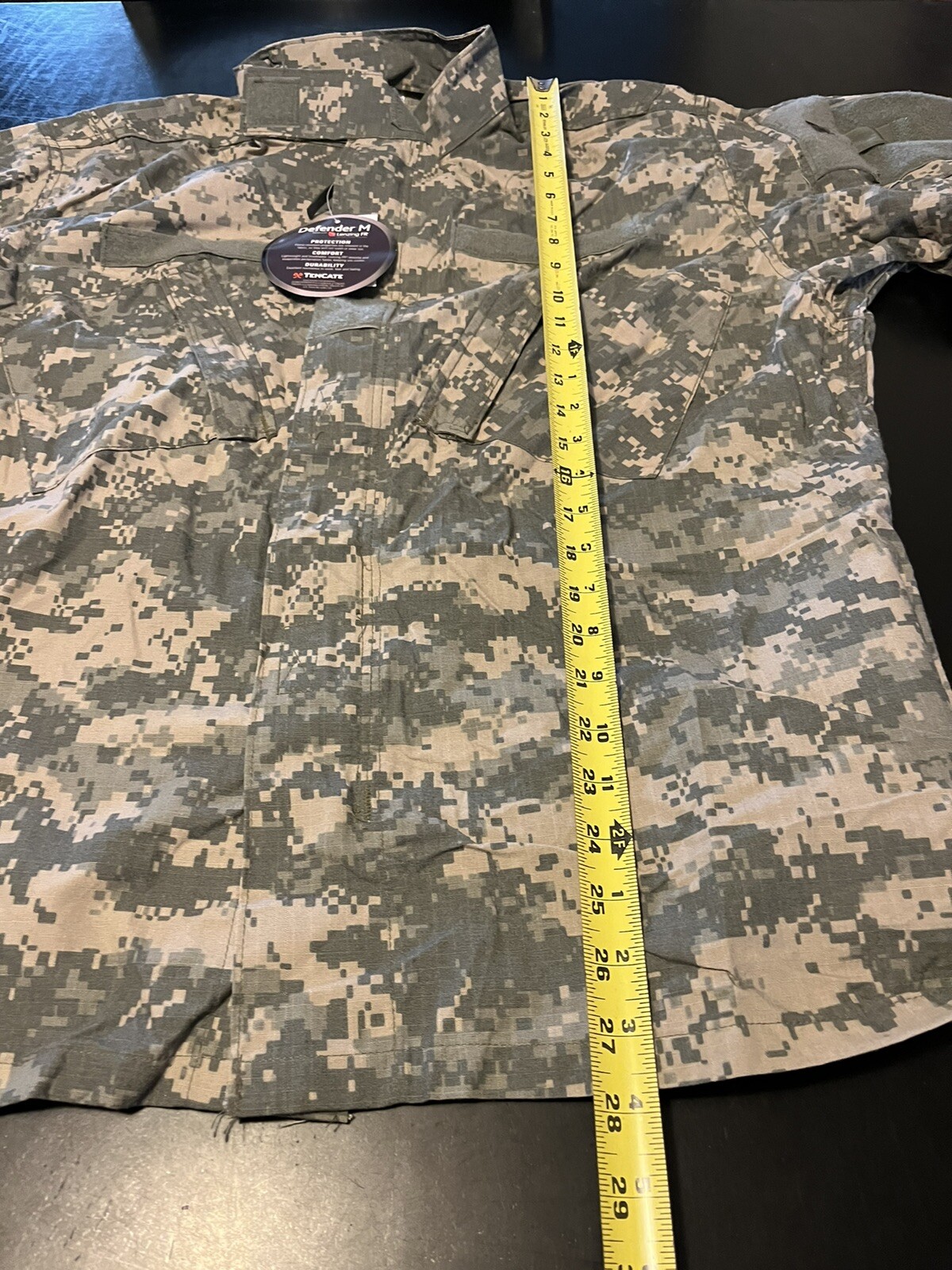 US Army Military Digital Flame Resistant Defender M Combat Coat Jacket Large Reg